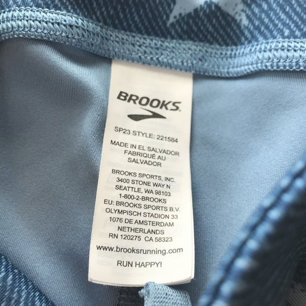 BROOKS Running Spandex Shorts Cycling Bicycle Spin Size Women's XS. Blue with S - Picture 15 of 15